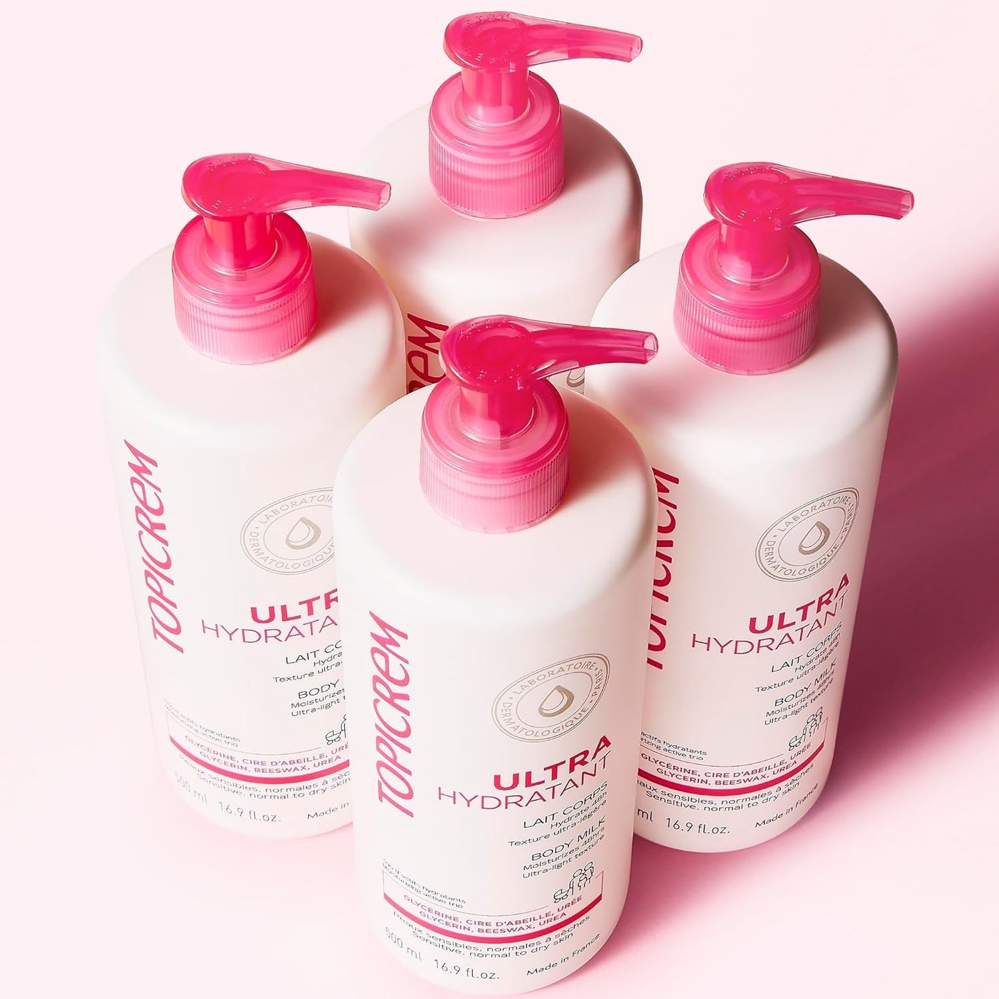 - Ultra Hydratant Lait Corps - Hydrate 48H, Relipide, Protège La Peau - Texture Onctueuse, Odeur Délicate - Crème Hydratante Pour Peaux Sensibles - Fabrication Française - 500 Ml - Feebella