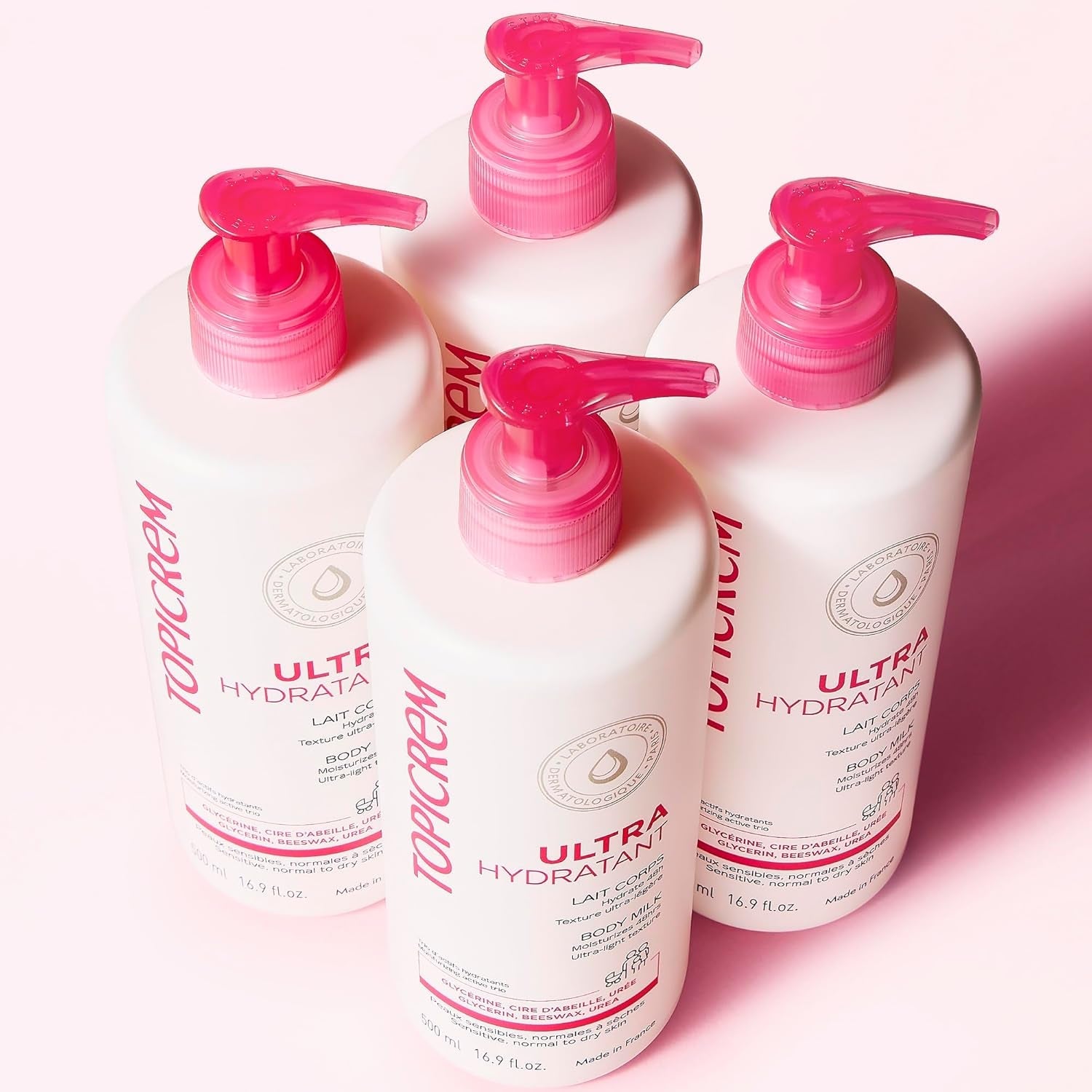 - Ultra Hydratant Lait Corps - Hydrate 48H, Relipide, Protège La Peau - Texture Onctueuse, Odeur Délicate - Crème Hydratante Pour Peaux Sensibles - Fabrication Française - 500 Ml - Feebella
